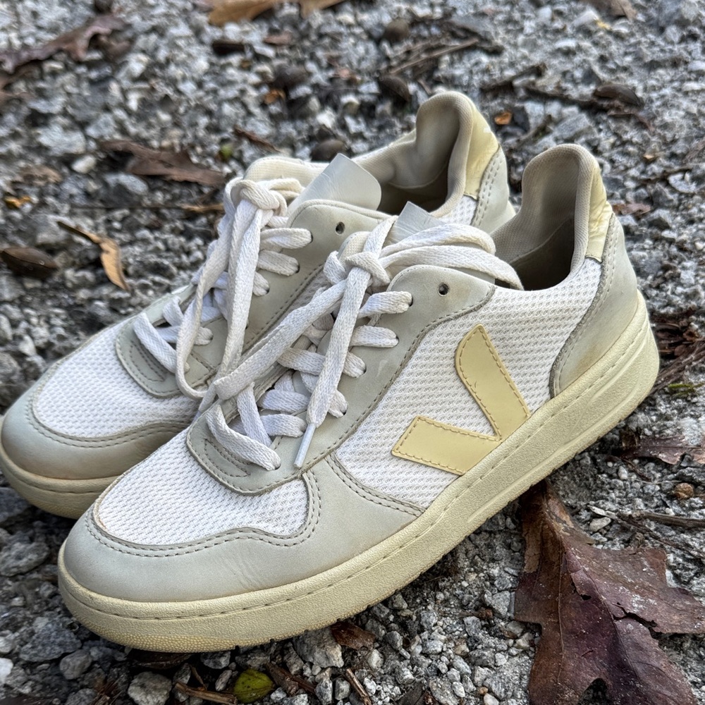 Veja Women's Sneakers in Cream and White